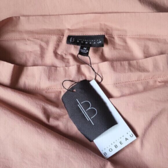 Pastel Rose Puff Sleeve Blouse Size Medium - Picture 9 of 11